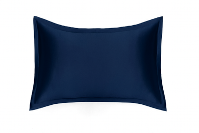 *NAUJIENA! 100 % Natūralaus Mulberry šilko pagalvės užvalkalas NAVY BLUE, 25 momų šilkas, tamsiai mėlyna, Oxford