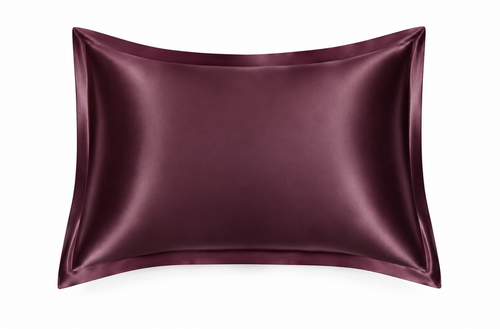 Purpurinės spalvos 25 momų šilkinis pagalvės užvalkalas 50 × 70 cm iš 100% Mulberry šilko