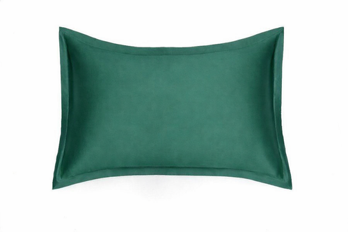 100% Natūralaus Mulberry šilko pagalvės užvalkalas 50x70, modelis Oxford, spalva smaragdo žalia, 25 momų