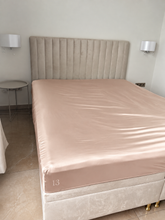 25 momų šilkinė paklodė 100% Mulberry šilko – SILK&SLEEP rausva