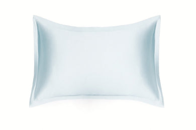 *NAUJIENA! 100% Natūralaus Mulberry šilko pagalvės užvalkalas DIA, modelis Oxford, spalva žydra, 19 momų tankio