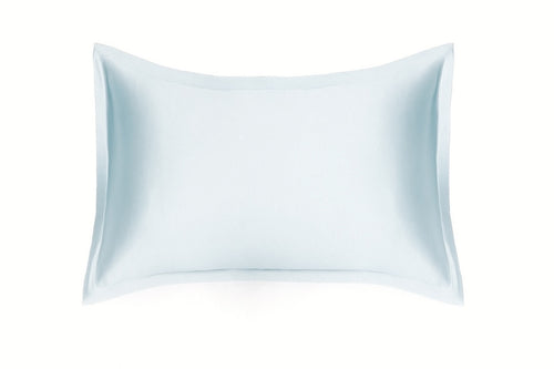 *NAUJIENA! 100% Natūralaus Mulberry šilko pagalvės užvalkalas DIA, modelis Oxford, spalva žydra, 19 momų tankio