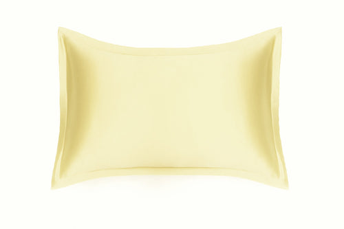 *NAUJIENA! 100% Natūralaus Mulberry šilko pagalvės užvalkalas BUTTER YELLOW, 19 momų šilkas, OXFORD