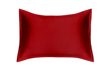 *NAUJIENA! 100 % Natūralaus Mulberry šilko užvalkalas CHERRY, spalva bordo, 19 momų tankio, OXFORD