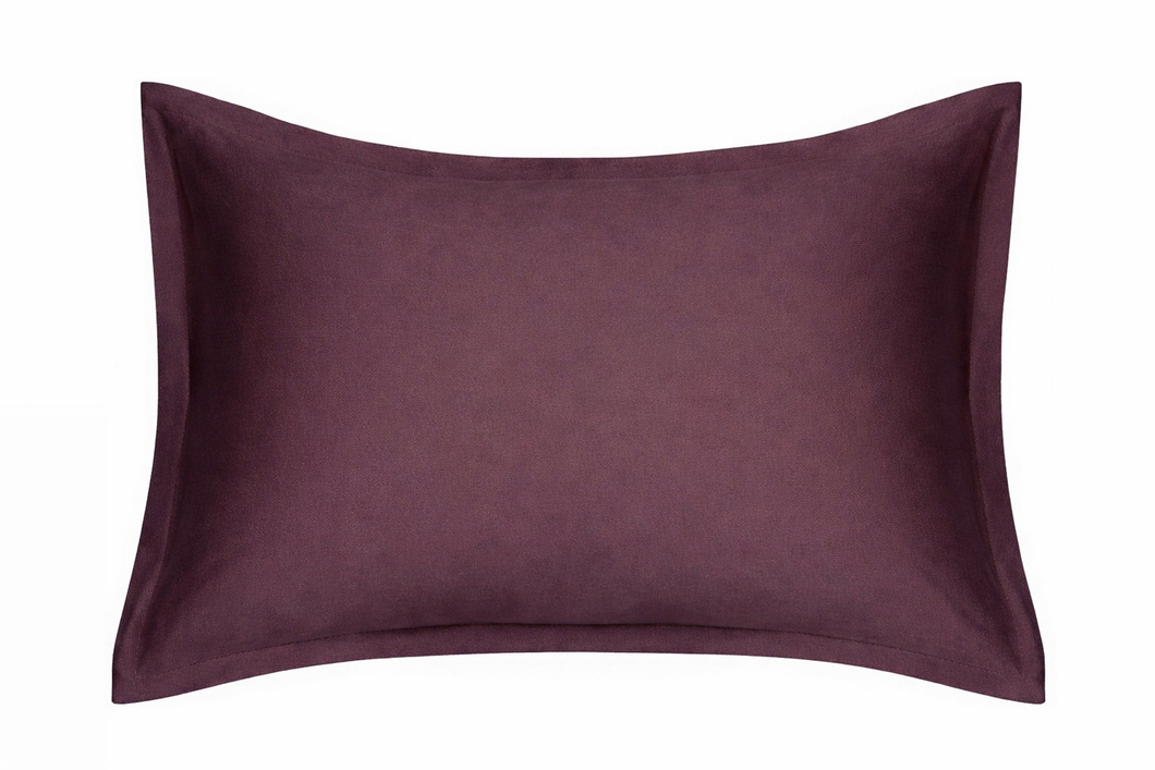 100% Natūralaus Mulberry šilko pagalvės užvalkalas, modelis Oxford, spalva purpurinė, 25 momų