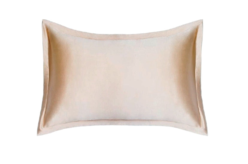 NAUJIENA! 100% Natūralaus Mulberry šilko 30 momų tankio, pagalvės užvalkalas CATHIE, tamsios smėlio spalvos, Oxford