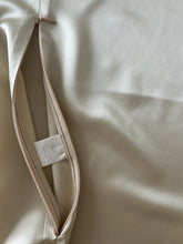 25 momme tankio Mulberry šilko pagalvės užvalkalas smėlio beige spalvos pasiuvimo detalė | SILK & SLEEP