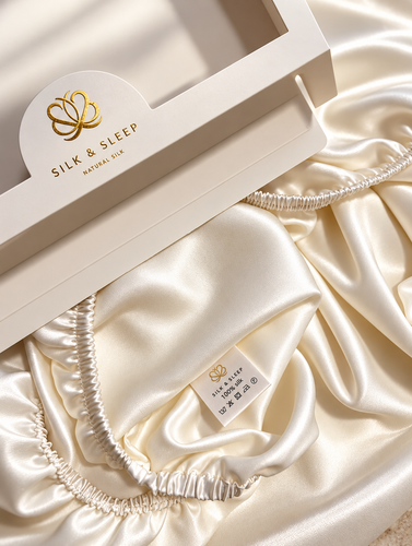 Šilkinė paklodė kūdikio lovelei | Dovana kūdikiui 25 momu | balta spalva SILK & SLEEP