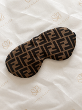 SILK & SLEEP šilkinė miego kaukė iš 100 % Mulberry šilko geometrinio rašto šilkas