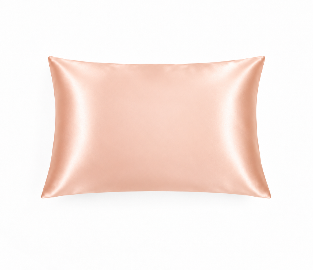 Mulberry šilko 19 mm tankio pagalvės užvalkalas 50x65 
Persikinis perlas
