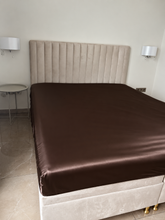 25 momų šilkinė paklodė 100% Mulberry šilko – SILK&SLEEP ruda