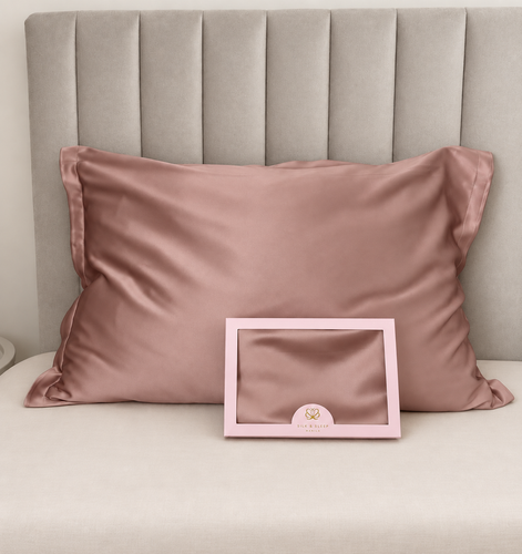 Šilkinis pagalvės užvalkalas 100% Mulberry | SILK&SLEEP 30 momme ROSE GOLD