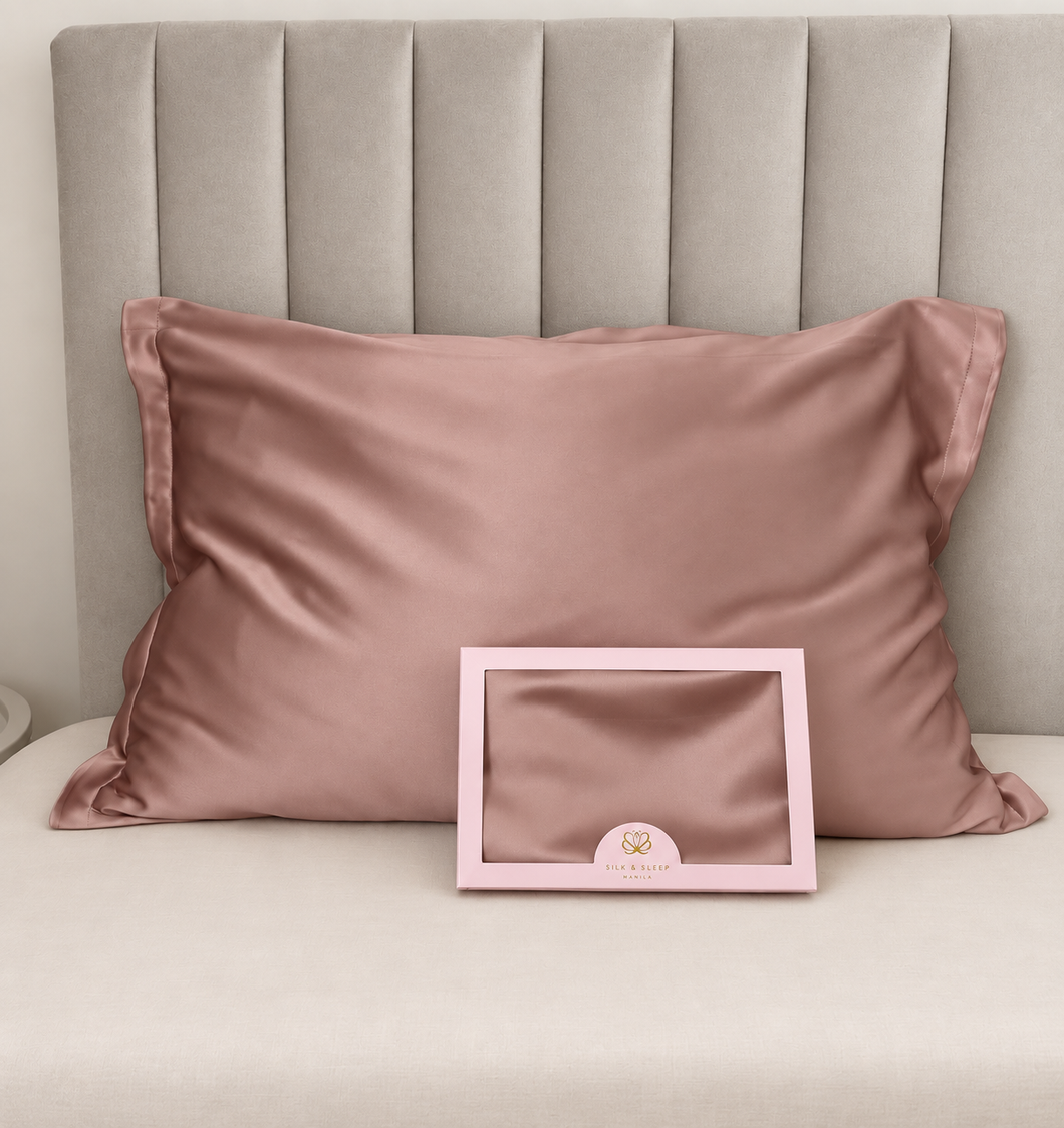 Šilkinis pagalvės užvalkalas 100% Mulberry | SILK&SLEEP 30 momme ROSE GOLD