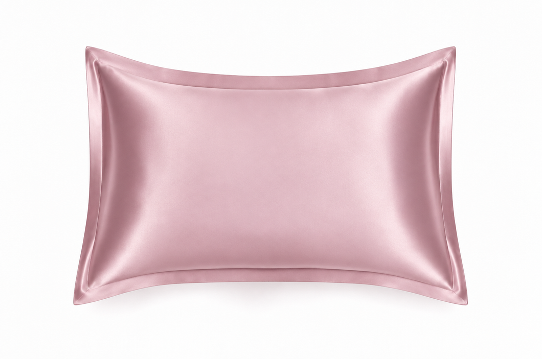 Pelenų rožinis šilkinis pagalvės užvalkalas 25 momų 100% Mulberry šilko