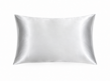 Natūralaus 100% mulberry šilko užvalkalas MARLENA Cambridge pilkos splvos SILK & SLEEP