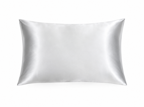Natūralaus 100% mulberry šilko užvalkalas MARLENA Cambridge pilkos splvos SILK & SLEEP