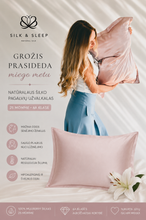 Natūralaus Mulberry šilko 25 momme pagalvės užvalkalas | rožių vanduo spalva rausva | SILK & SLEEP