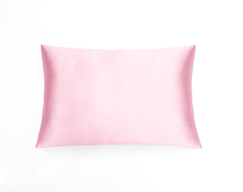 100% Natural Mulberry silk pillowcase MARILYN, model Cambridge, color Pink, 25mm