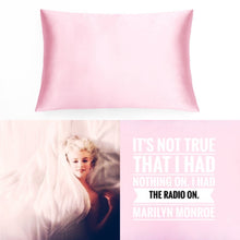 100% Natural Mulberry silk pillowcase MARILYN, model Cambridge, color Pink, 25mm